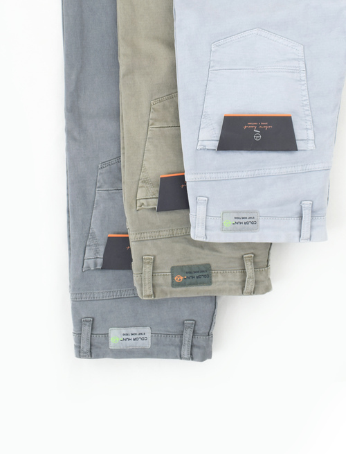 Men's Olive Green Twill Pants - 1913 Collection | Hawes & Curtis